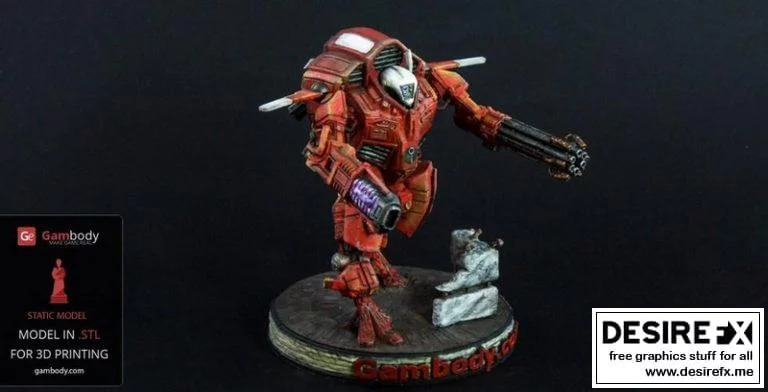 战争机器-战甲勇士-3D打印模型|War Robot