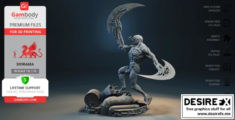 Venom对战Riot迪拉罗玛——3D打印模型展示|Venom vs Riot Diaroma – Part 2