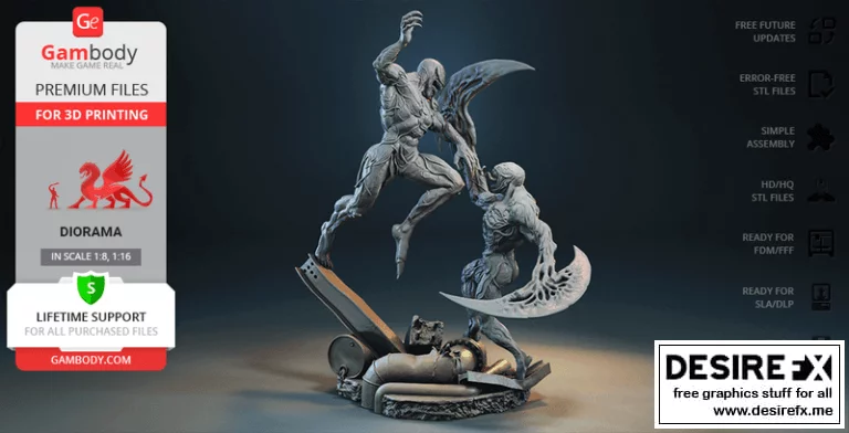 Venom对战Riot迪拉罗玛——3D打印模型展示|Venom vs Riot Diaroma – Part 2