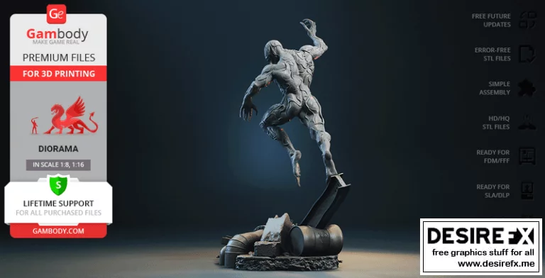 Venom vs Riot Diaroma 3D打印模型集|Venom vs Riot Diaroma – Part 1