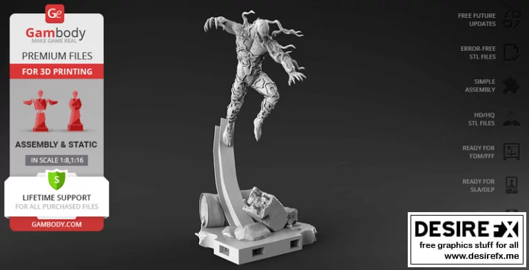 Venom vs Riot Diaroma 3D打印模型集|Venom vs Riot Diaroma – Part 1