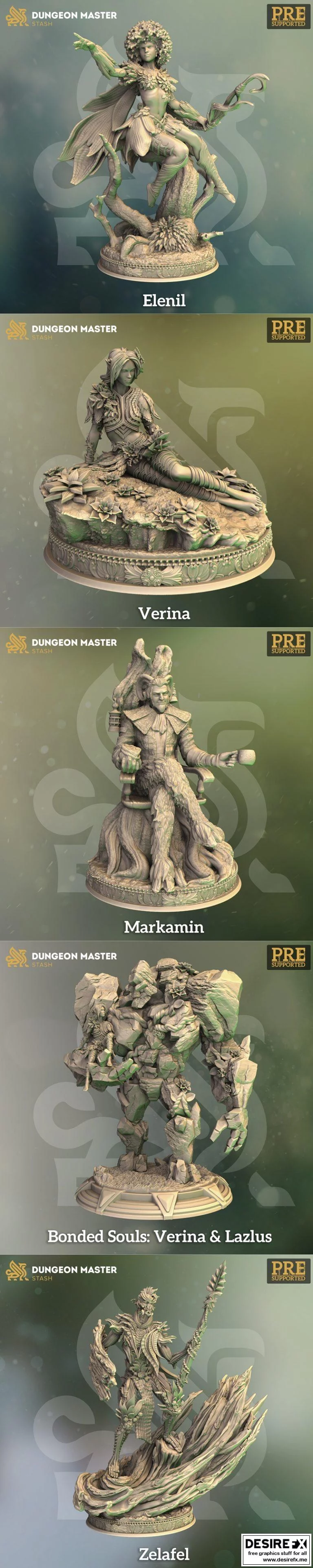 DM Stash 九月守护者：费雅之灵 3D打印模型|DM Stash Guardians of the Fey September 2021