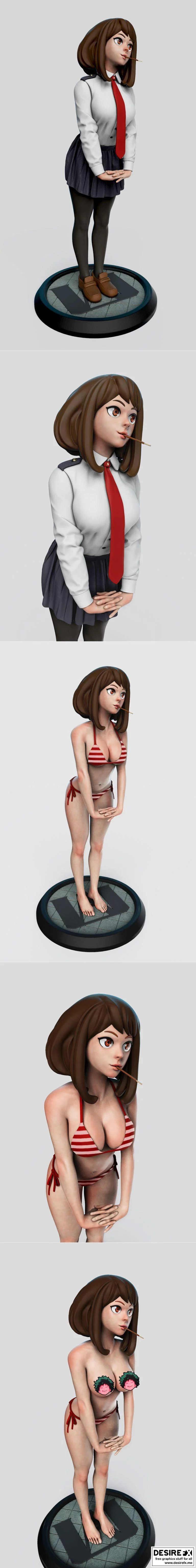 乌拉拉学园校服 3D打印模型|Uraraka School Dress