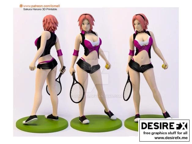 汉诺尔樱 3D打印模型集|Hanuro Sakura