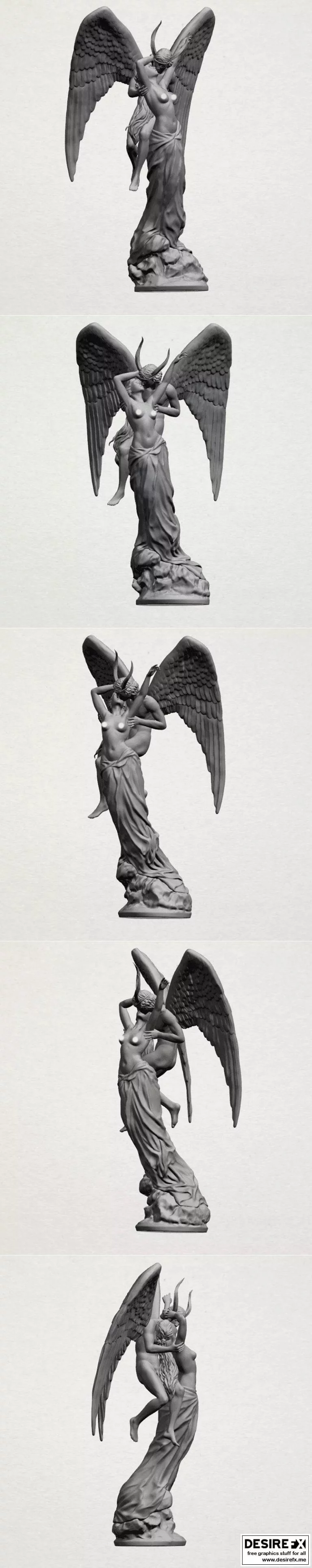 天使与恶魔：3D打印模型设计集|Angel and devil