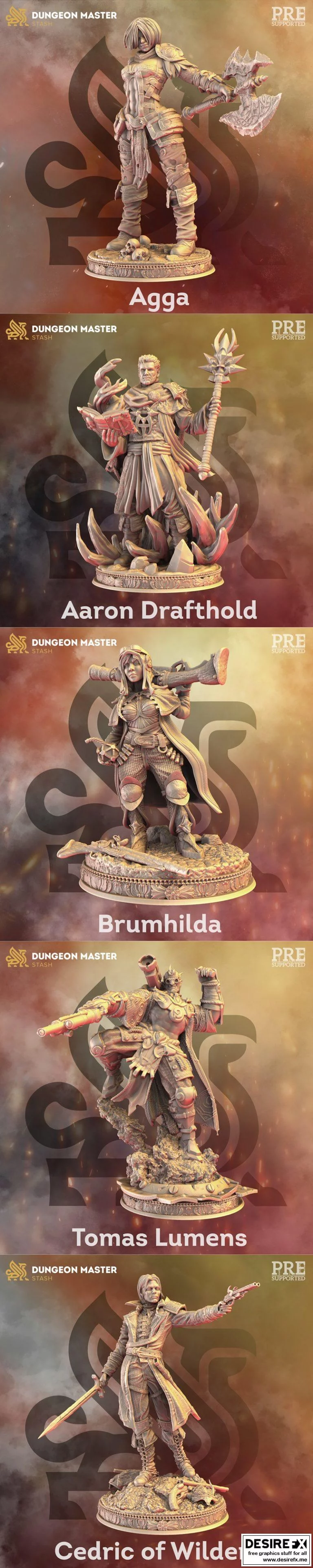 DM Stash十月2021新品发布：猎人与杀手3D打印模型|DM Stash October 2021 Releases Hunters & Killers