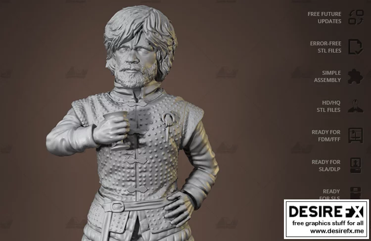 《冰与火之歌：提利昂·兰尼斯特3D打印模型》|Tyrion Lannister
