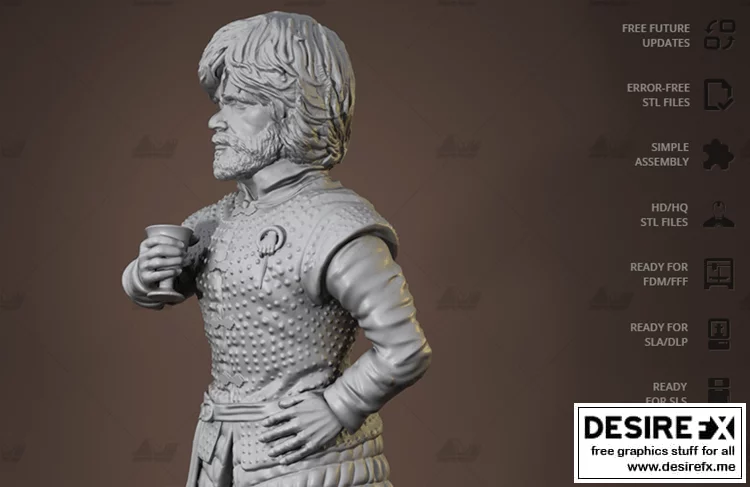 《冰与火之歌：提利昂·兰尼斯特3D打印模型》|Tyrion Lannister