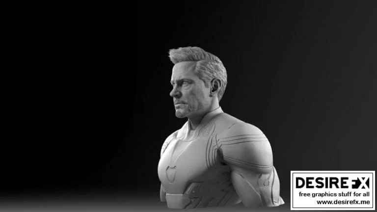 钢铁侠3D打印模型|Tony Stark Ironman Bust