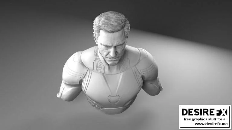 钢铁侠3D打印模型|Tony Stark Ironman Bust