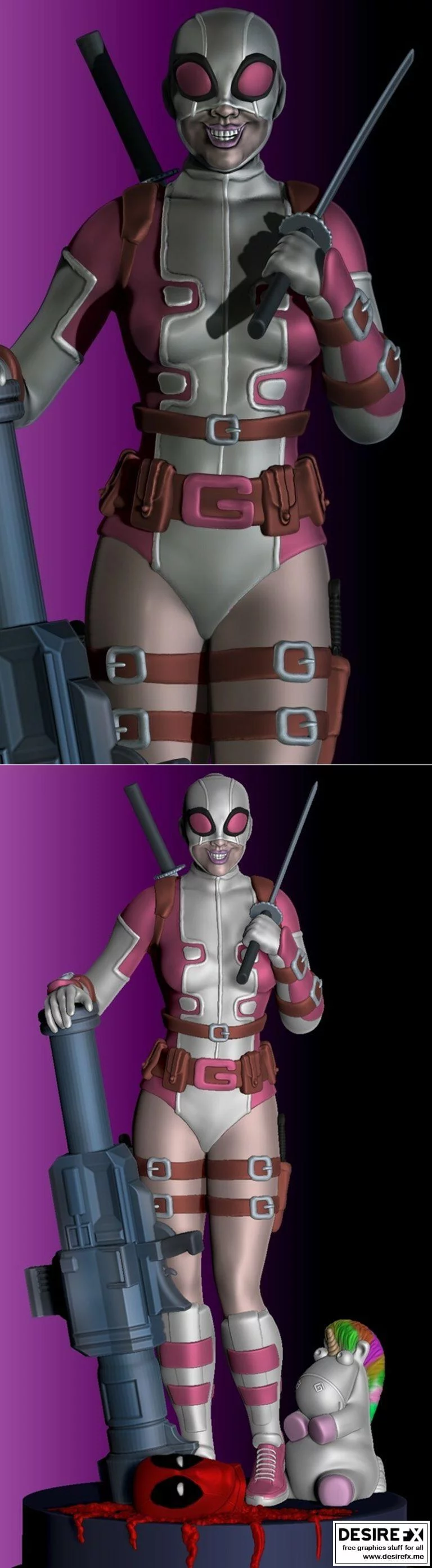 Gwenpool 3D打印模型集|Gwenpool