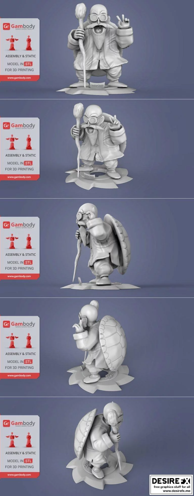 Master Roshi 3D打印模型|Master Roshi