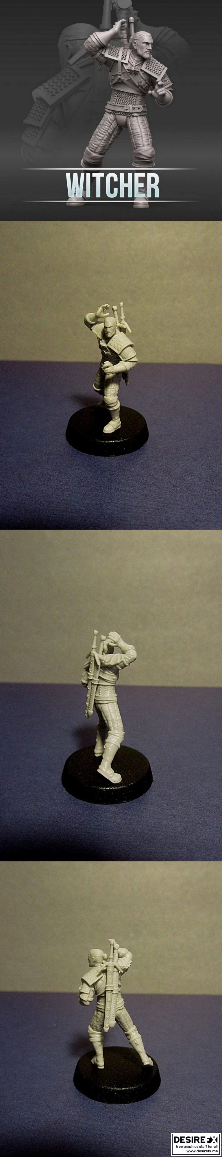 巫师世界：游戏中的角色3D打印模型集|The Witcher