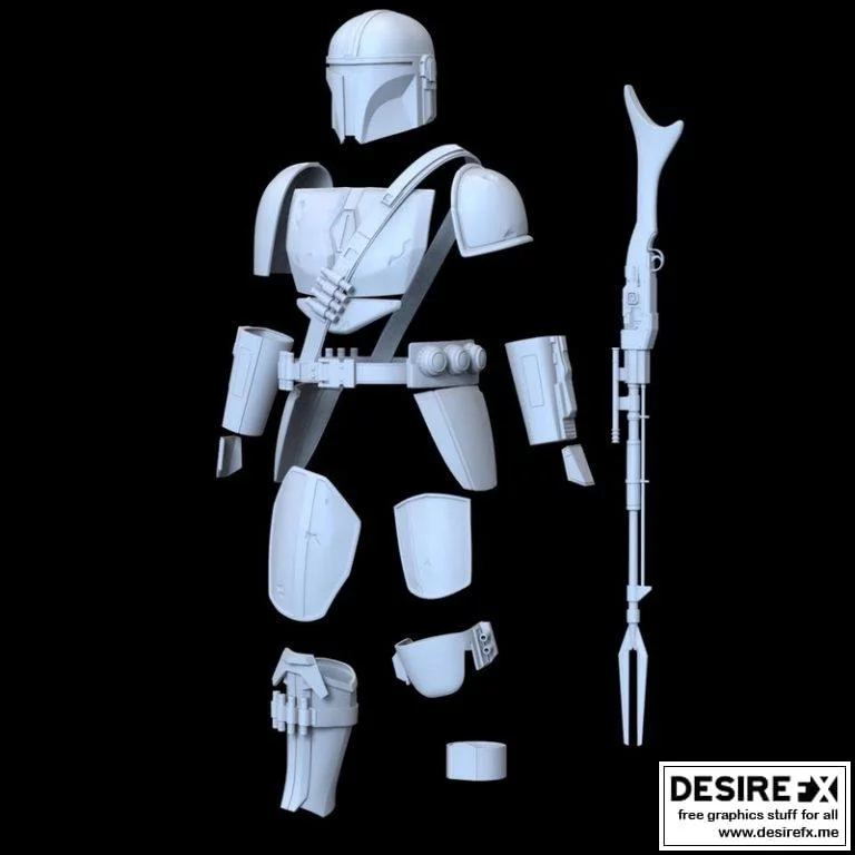 绝地武士贝卡尔装甲|Mandalorian Beskar Armor