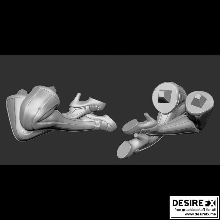 蒸汽朋克少女3D打印模型|Steam Punk Girl