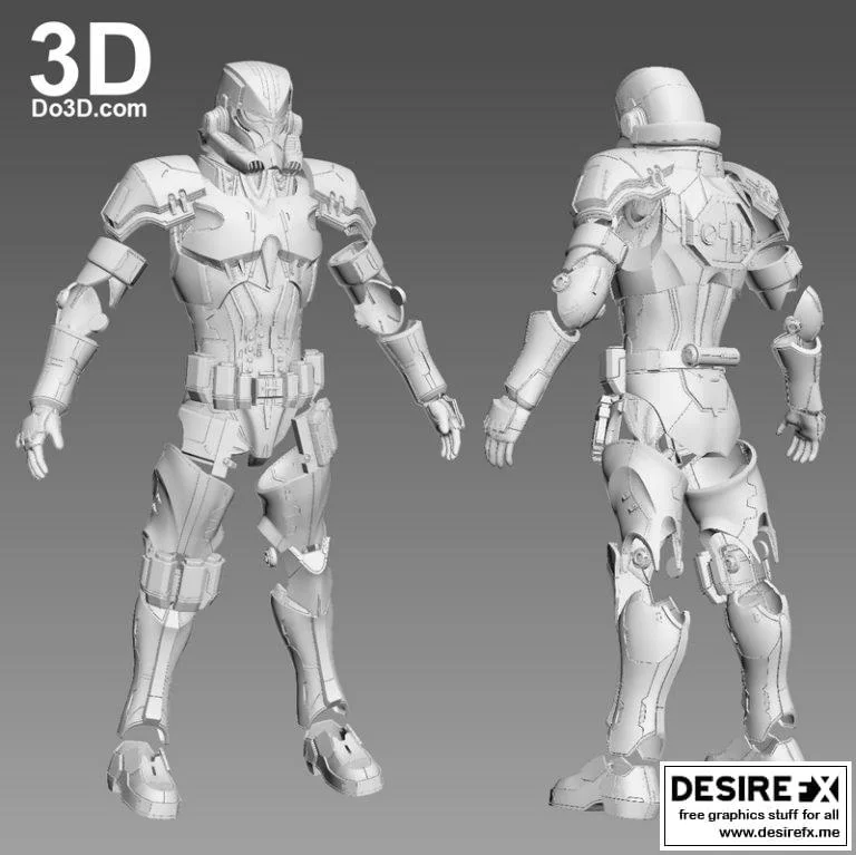 星球大战风暴兵全身体模组3D打印模型|Star Wars variant Stormtrooper Full Body Armor Suit