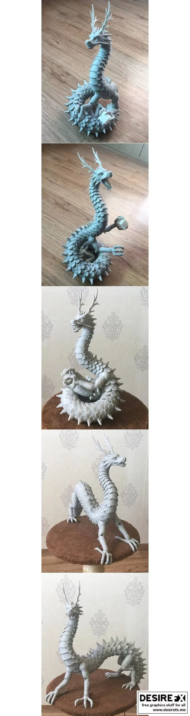 东方艺术可动龙|Lung Oriental Articulated Dragon