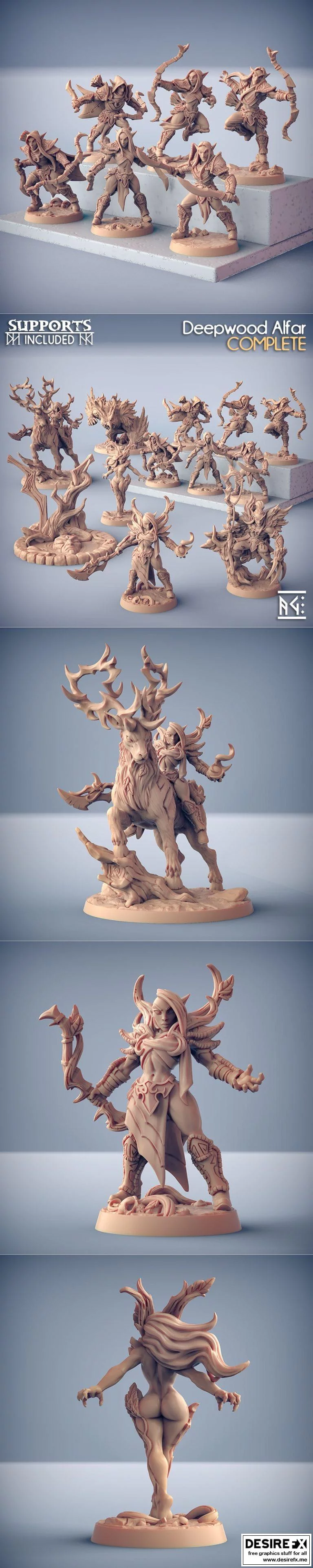 深林阿尔法：3D打印模型集萃|Deepwood Alfar