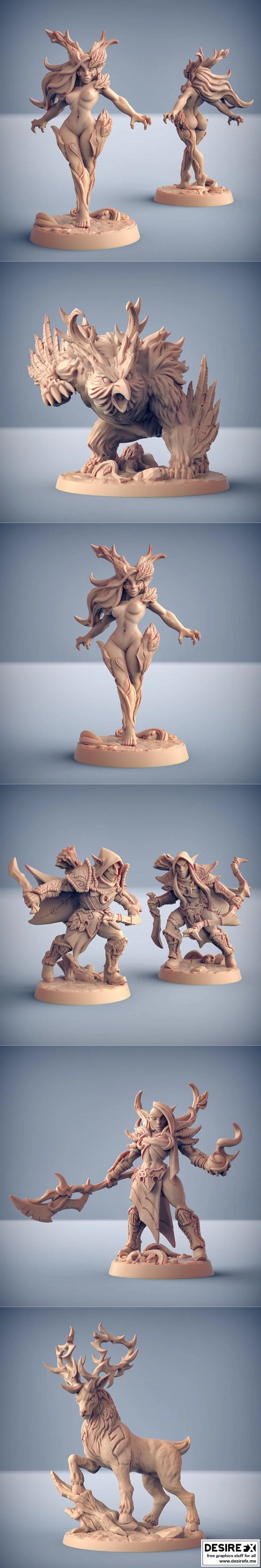 深林阿尔法：3D打印模型集萃|Deepwood Alfar