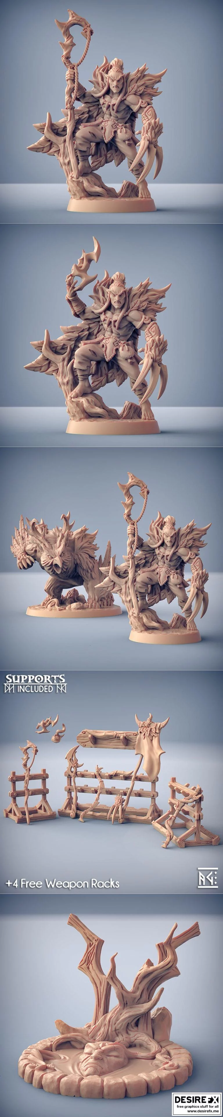 深林阿尔法：3D打印模型集萃|Deepwood Alfar