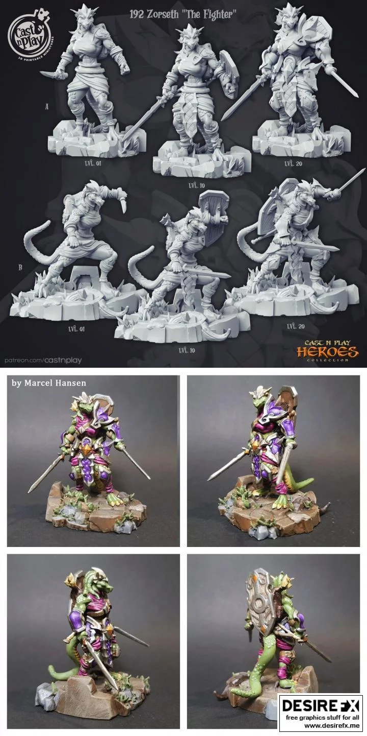 Zorseth The Fighter 3D打印模型|Zorseth The Fighter