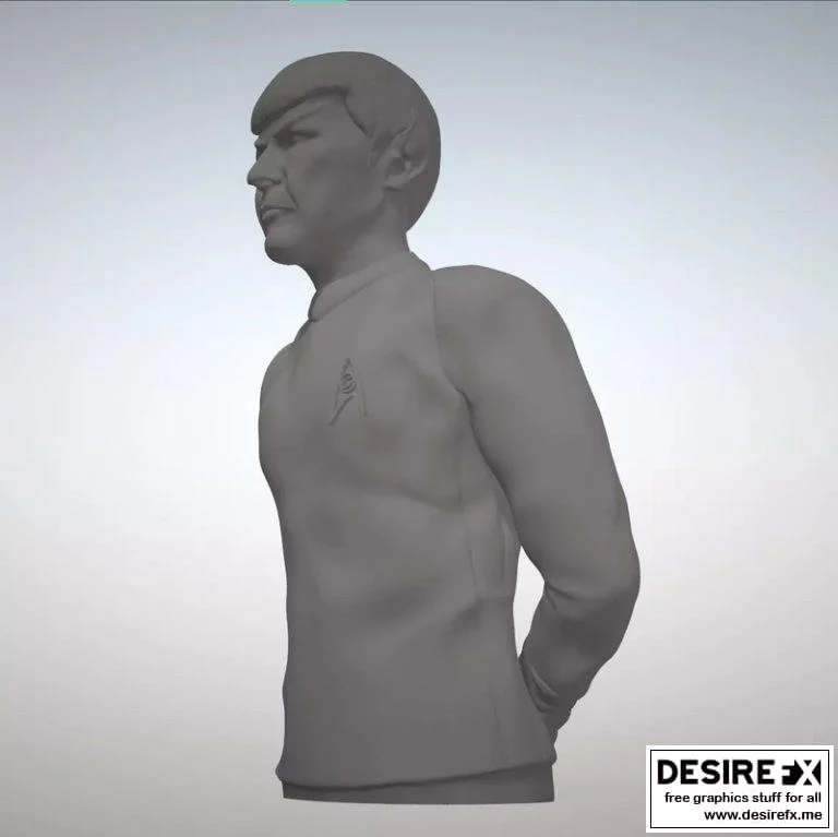星战斯波克3D打印雕像|Star Trek mr. Spock Figurine and Bust