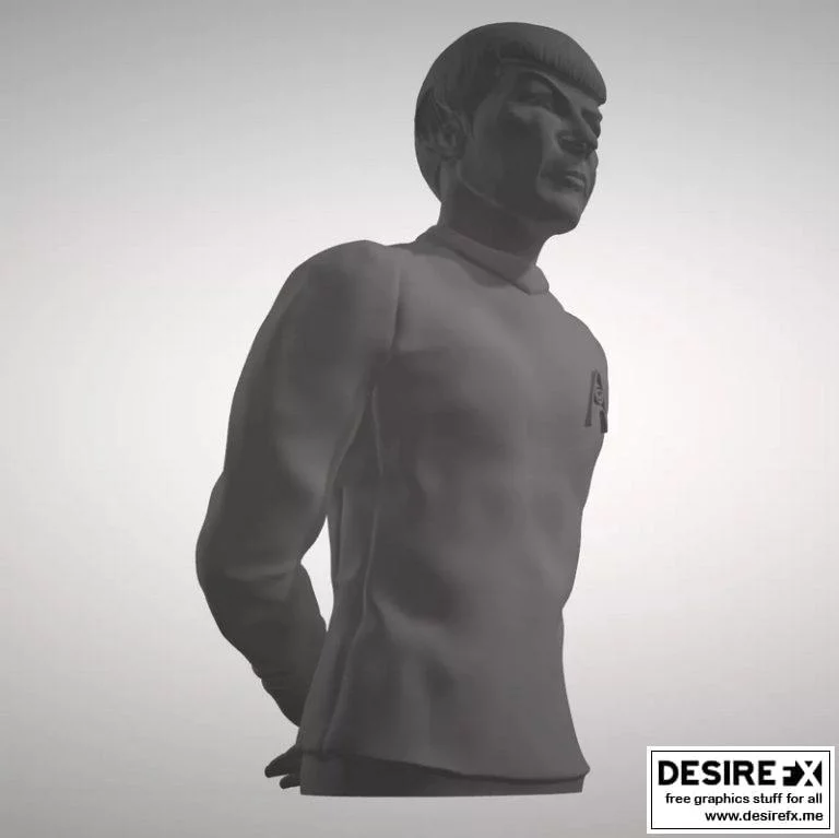 星战斯波克3D打印雕像|Star Trek mr. Spock Figurine and Bust