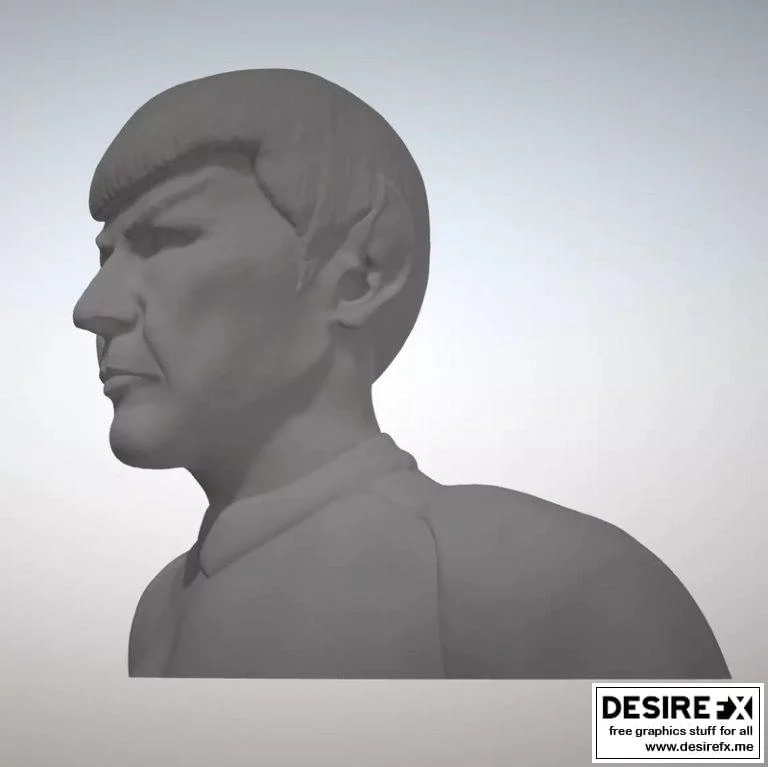 星战斯波克3D打印雕像|Star Trek mr. Spock Figurine and Bust
