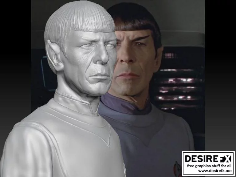 星战斯波克立体打印模型|Star Trek mr. Spock Bust