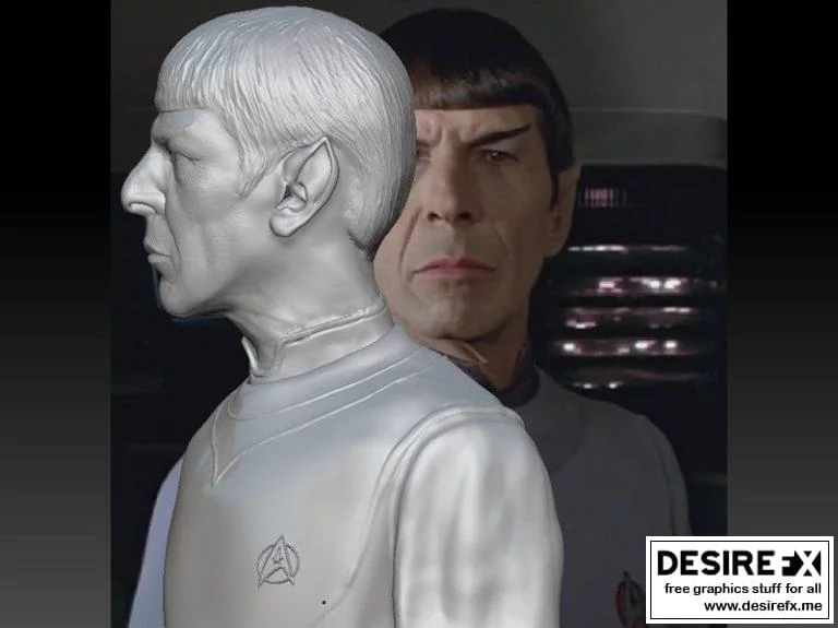 星战斯波克立体打印模型|Star Trek mr. Spock Bust