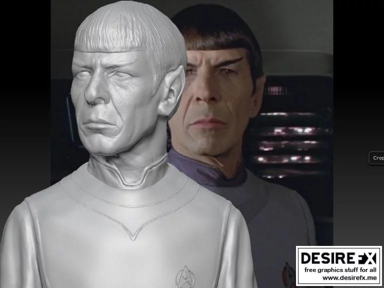 星战斯波克立体打印模型|Star Trek mr. Spock Bust