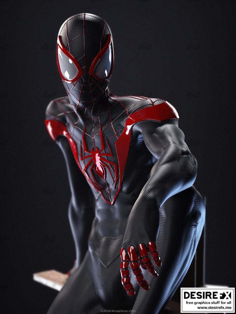 蜘蛛侠（迈尔斯·莫拉莱斯）3D打印模型|Spider-Man (Miles Morales)