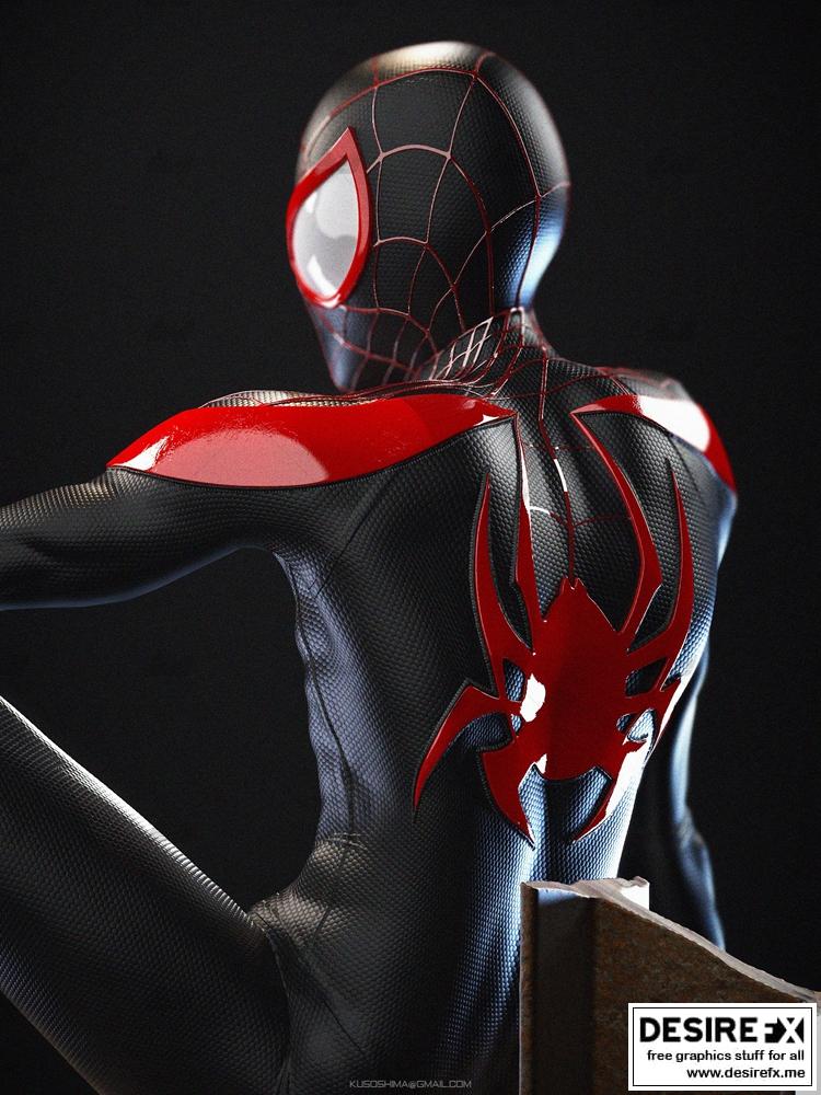 蜘蛛侠（迈尔斯·莫拉莱斯）3D打印模型|Spider-Man (Miles Morales)