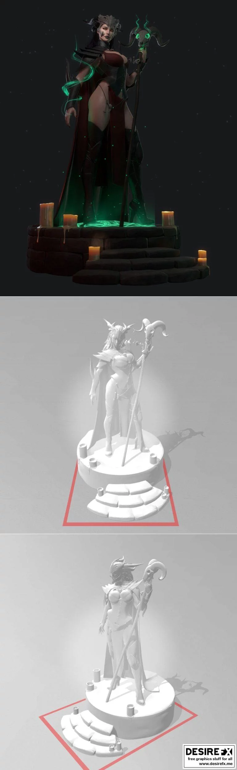 Yavana 2：动漫游戏角色3D打印模型集|Yavana 2