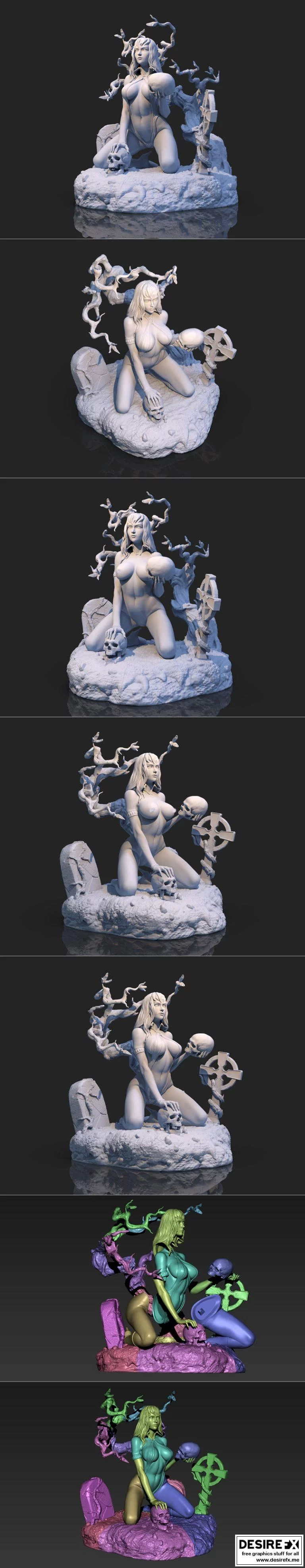 Vampirella 3D打印模型|Vampirella Original version