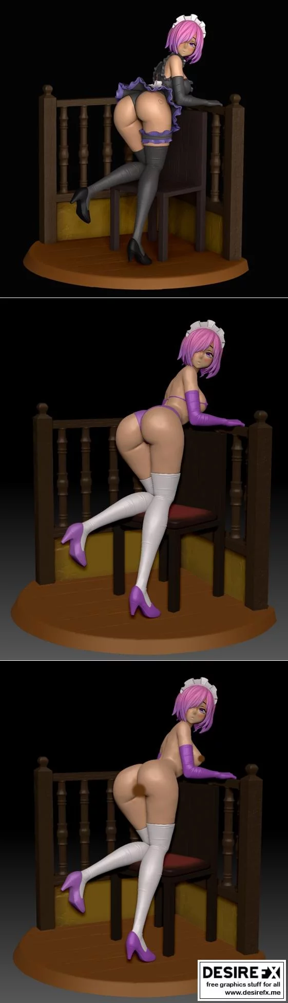 Fate 玛丽亚 3D打印模型|Fate Mash Maid