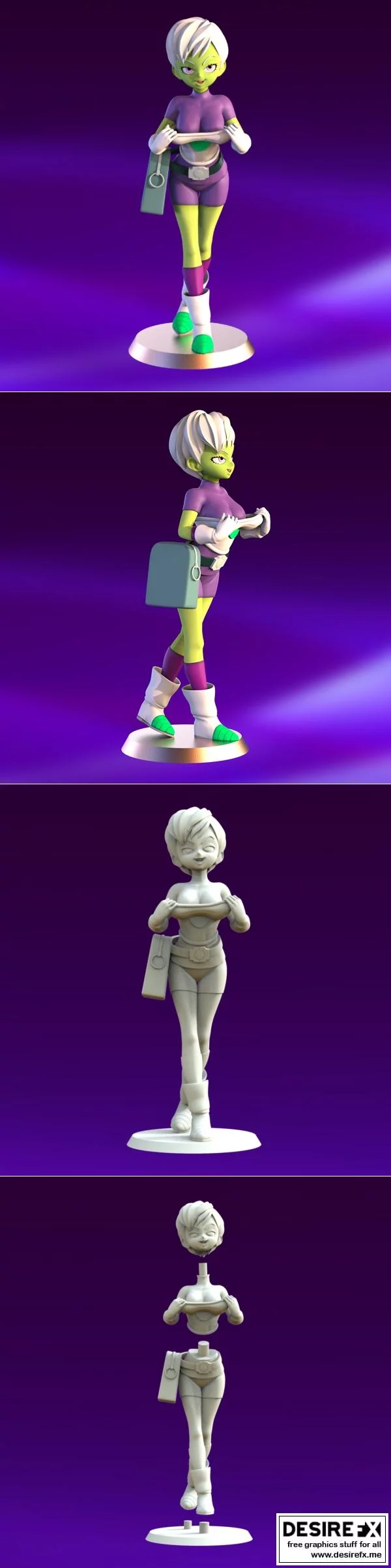 性感楚拉：3D打印动漫角色模型|Sexy Chirai