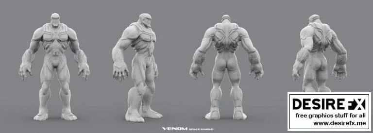 Venom太空骑士3D打印模型|Venom Space Knight