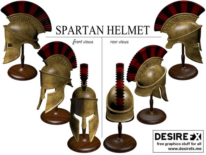 斯巴达战盔 3D打印模型|Spartan Helmet