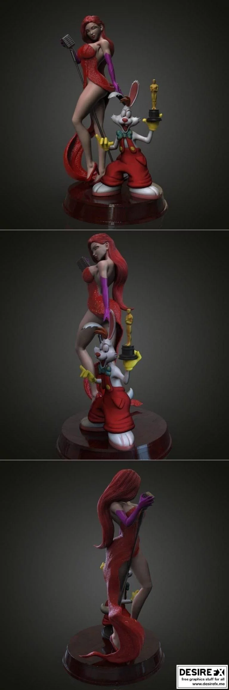 杰西卡兔 3D打印模型|Jessica Rabbit Roger Rabbi