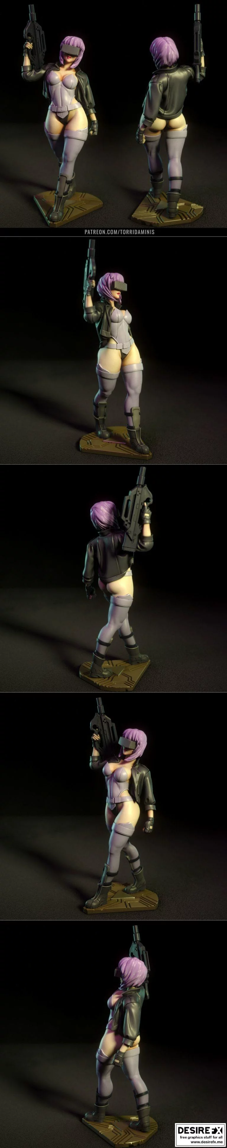 重大Motoko Kusanagi 3D打印模型|Major Motoko Kusanagi