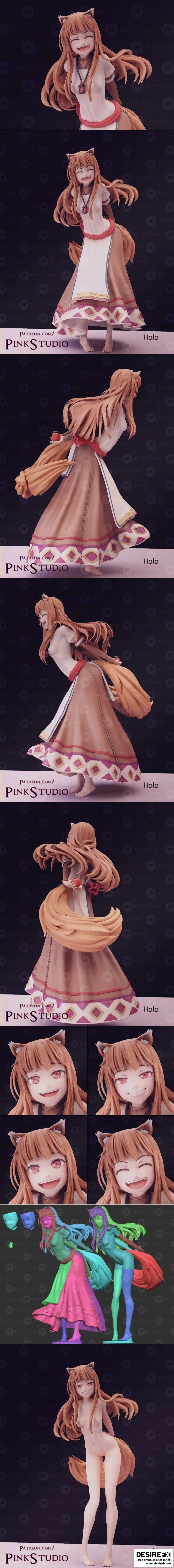 Holo——狼与香料的3D打印模型|Holo – spice and wolf