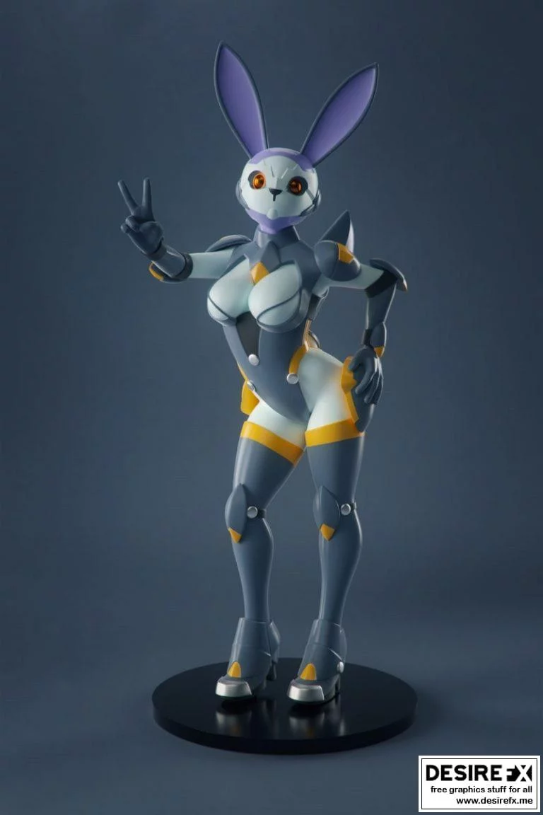太空兔女孩3D打印模型|Sexy Space Bunny Girl
