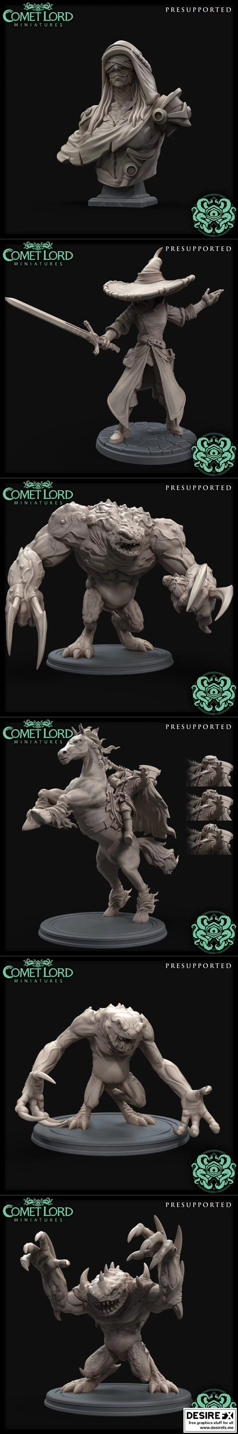 彗星之主 10月2021发布 3D打印模型|Comet Lord Minis October 2021 Release