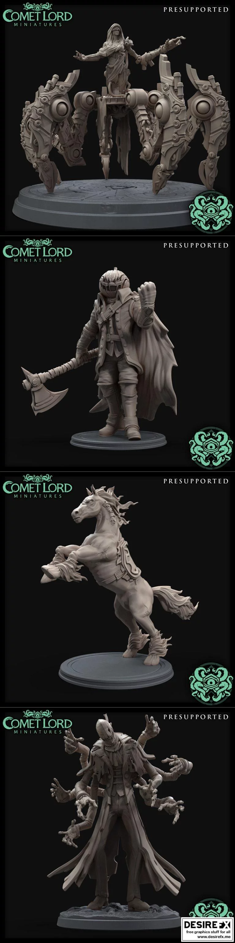 彗星之主 10月2021发布 3D打印模型|Comet Lord Minis October 2021 Release