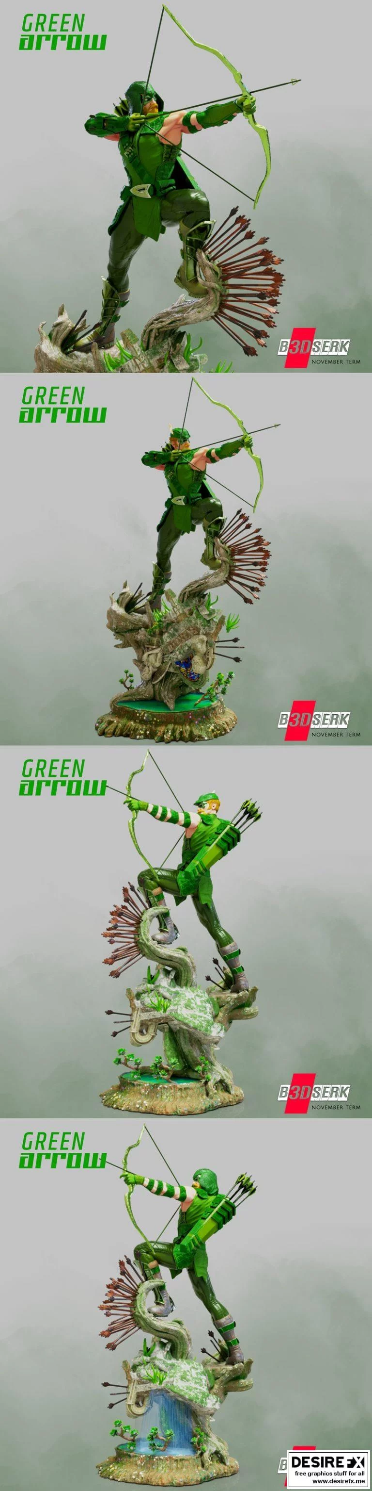 绿箭侠3D打印模型|Green Arrow