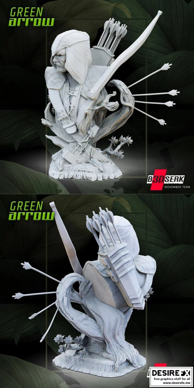 绿箭侠3D打印模型|Green Arrow Bust