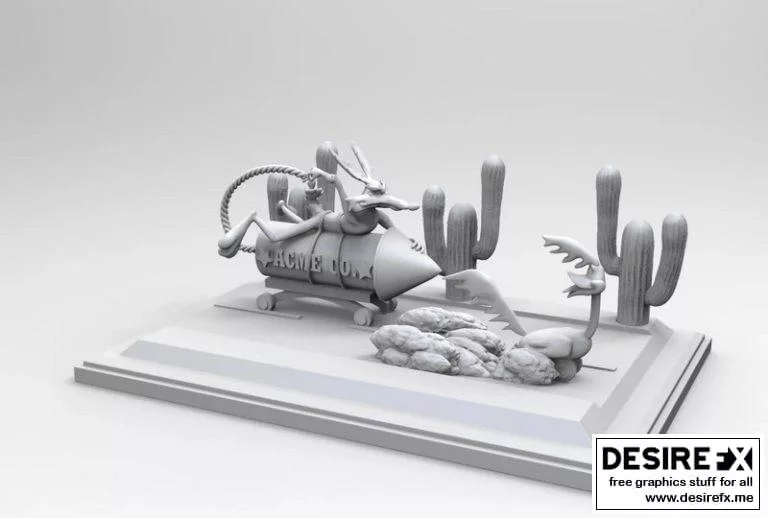 Diorama 3D打印模型：迪奥拉姆角色收藏|Roadrunner Diorama