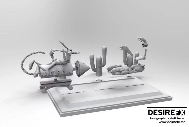 Diorama 3D打印模型：迪奥拉姆角色收藏|Roadrunner Diorama