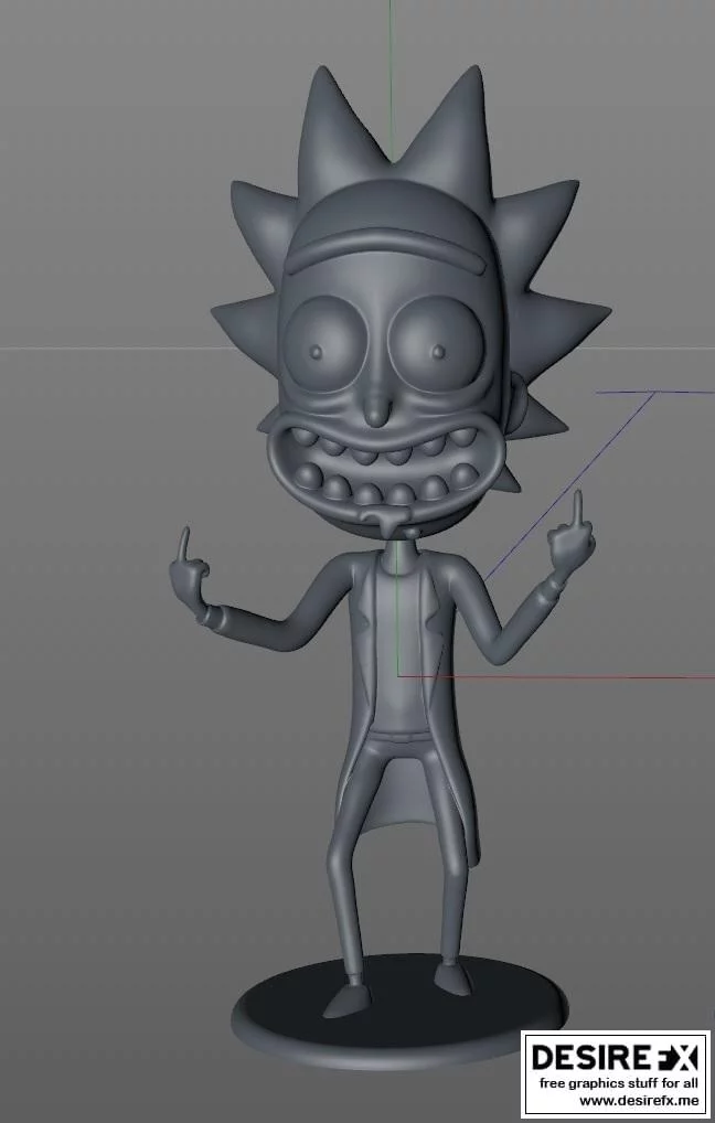 瑞克与莫蒂3D打印模型|Rick Sanchez
